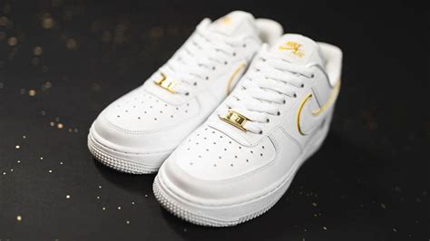 nike air force one weiß gold|air force 1 metallic swoosh.